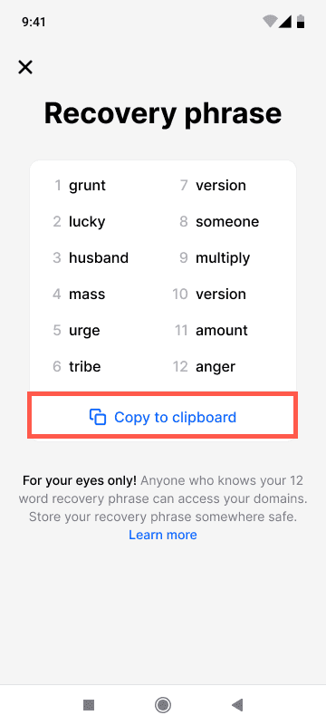View Domains in Vault